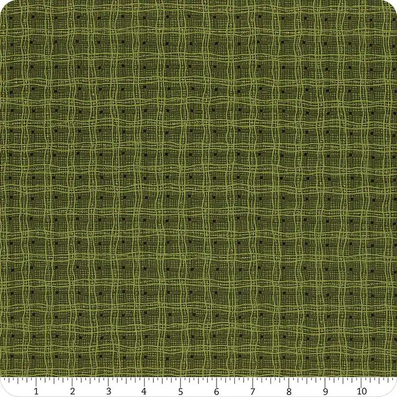 Budget Autumn Breeze Green Rambling Plaid Yardage | SKU# 17154-40
