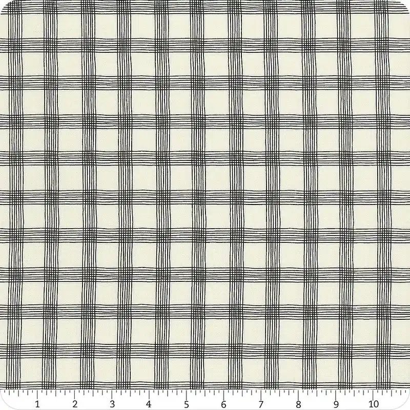 Threads Porcelain on Black Plaid Yardage | SKU# 55684-25 Flash Sale