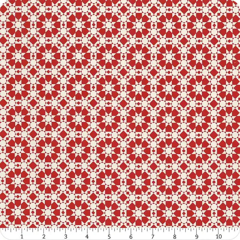 Threads Red Quilted Star Yardage | SKU# 55683-21 Trusted Brand