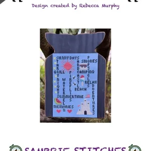 Words to Live By - Summer Edition Downloadable PDF Cross Stitch Pattern | Sambrie Stitches Designs Free Delivery