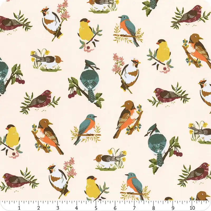 Winged Medley Latte Birds Yardage | SKU# C15911-LATTE New Arrival