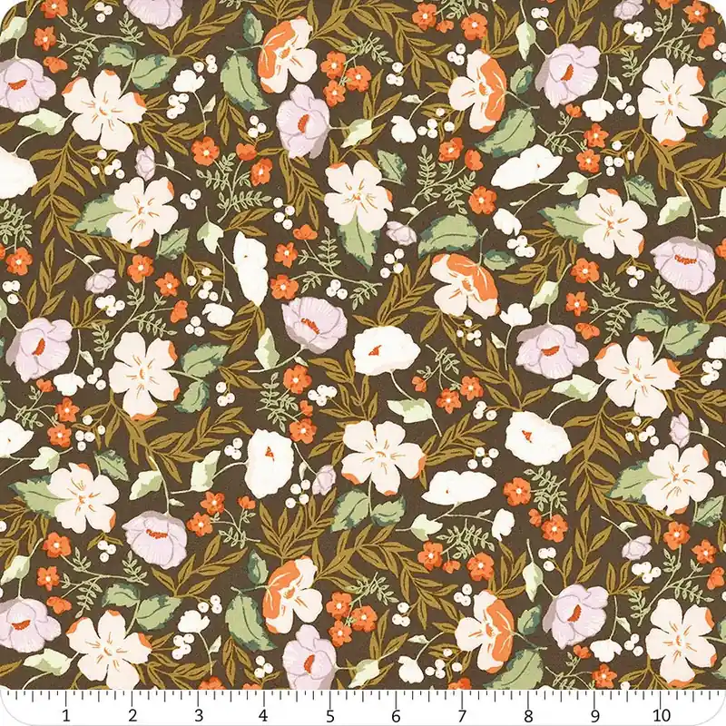 Hot Deal Winged Medley Brown Boho Blooms Yardage | SKU# C15912-BROWN