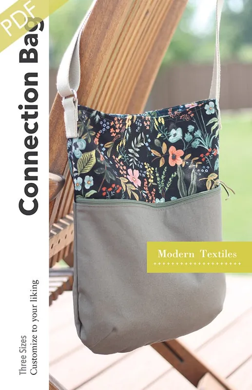 Connection Bag Downloadable PDF Sewing Pattern | Modern Textiles Reduced Price