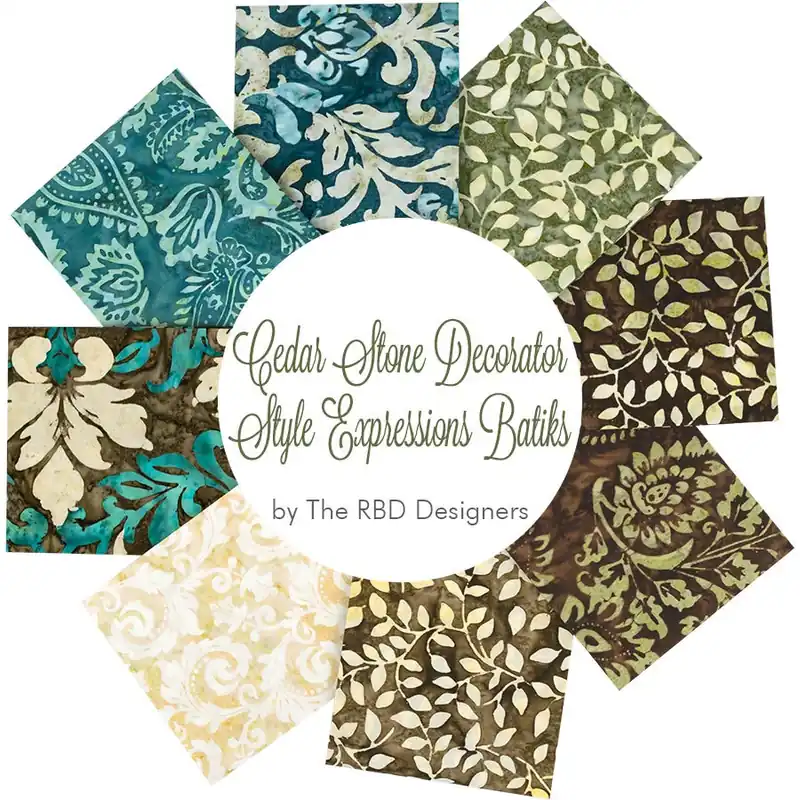 Cedar Stone Decorator Style Expressions Batiks Fat Quarter Bundle | Riley Blake Designs Shop Now