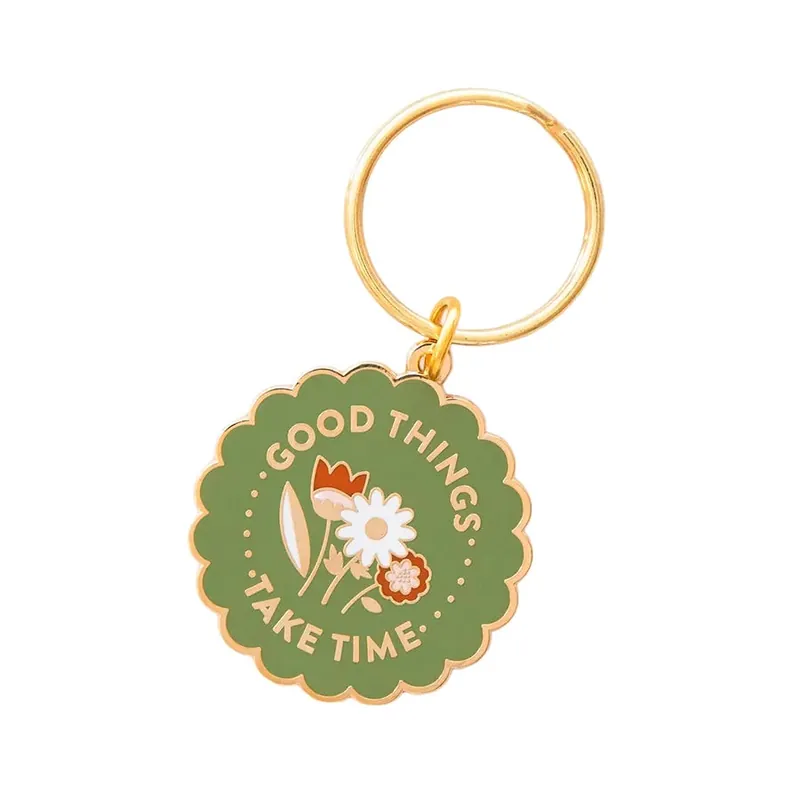 Professional Grade Good Things Take Time Keychain | Sarah Hearts #KC01
