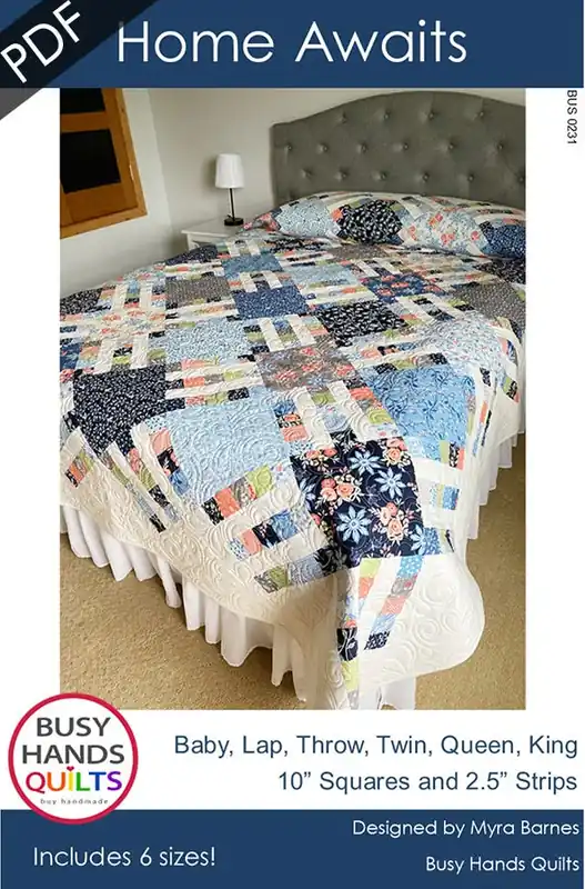 Luxury Home Awaits Downloadable PDF Quilt Pattern | Busy Hands Quilts
