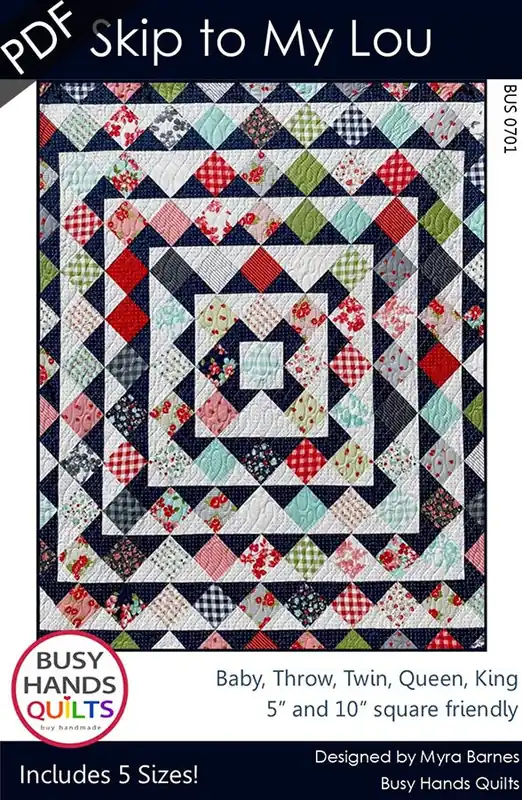 Discount Skip to My Lou Downloadable PDF Quilt Pattern | Busy Hands Quilts
