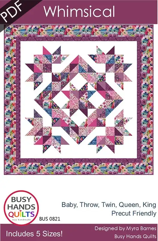 Whimsical Downloadable PDF Quilt Pattern | Busy Hands Quilts Mega Sale