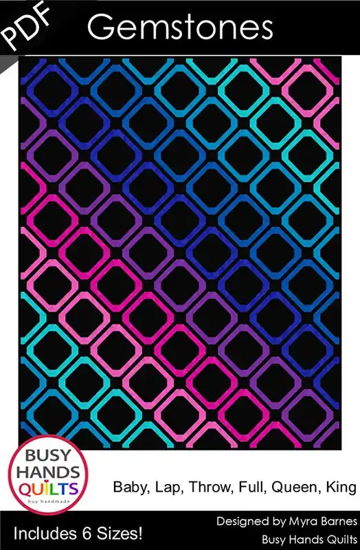 Trusted Brand Gemstones Downloadable PDF Quilt Pattern | Busy Hands Quilts