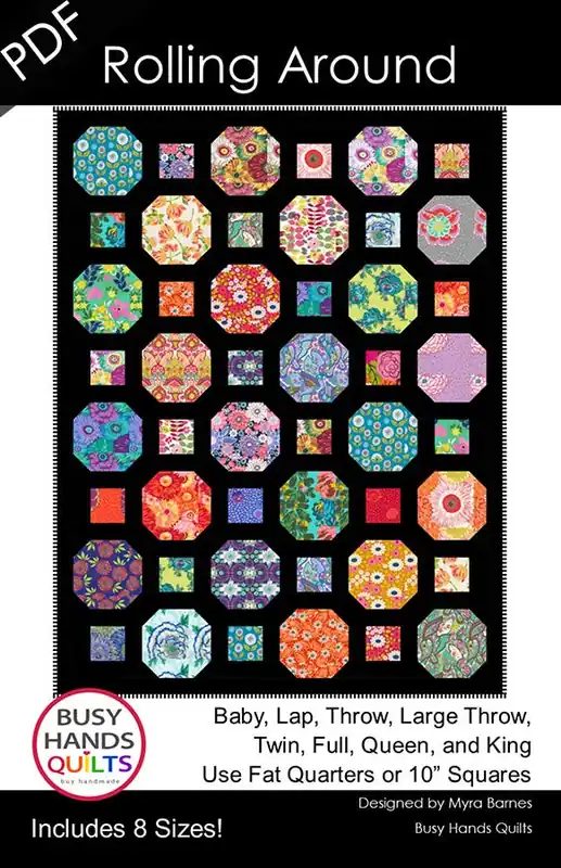 Rolling Around Downloadable PDF Quilt Pattern | Busy Hands Quilts Buy Direct