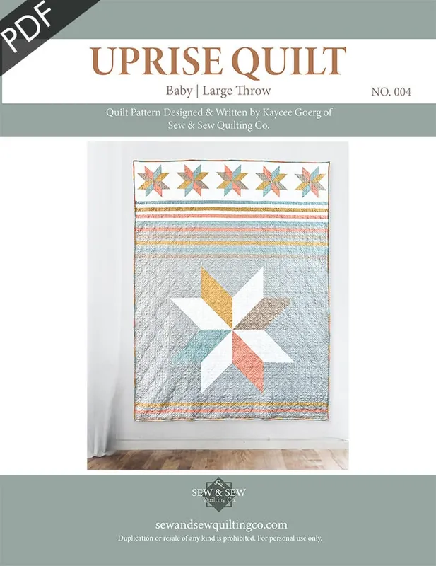 Deal Uprise Downloadable PDF Quilt Pattern | Sew & Sew Quilting Co.