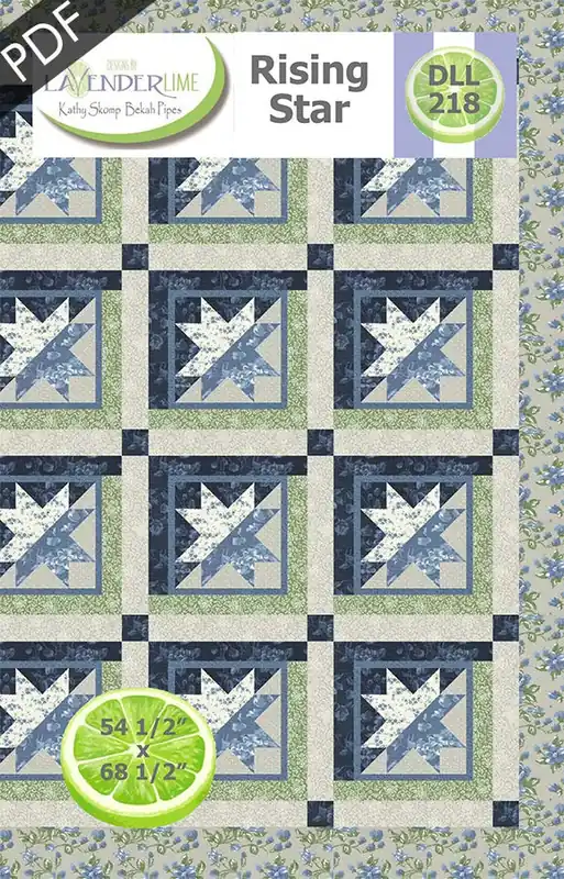 Hot Picks Rising Star Downloadable PDF Quilt Pattern | Designs by Lavender Lime