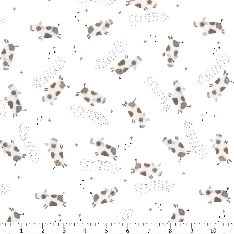 Till the Cows Come Home Cloud Cows Flannel Yardage | SKU# F16111-CLOUD Express Delivery