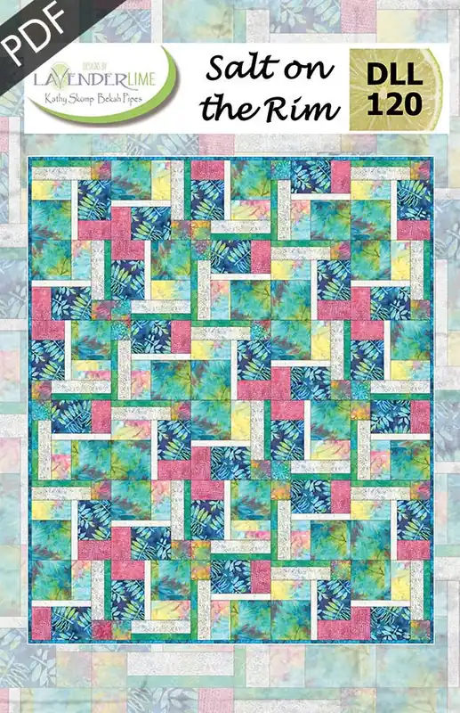 Salt on the Rim Downloadable PDF Quilt Pattern | Designs by Lavender Lime Hot Picks