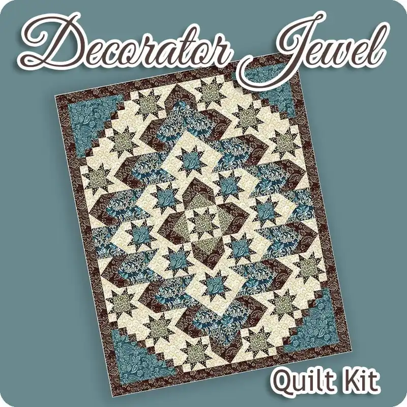 Decorator Jewel Quilt Kit | Featuring Decorator Style Expressions Batiks for Riley Blake Designs Instant Buy