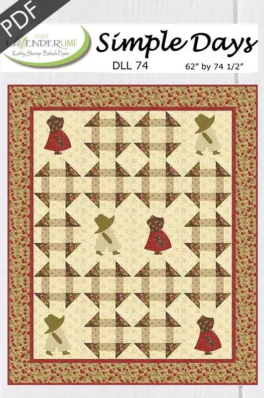 Simple Days Downloadable PDF Quilt Pattern | Designs by Lavender Lime Fresh Stock