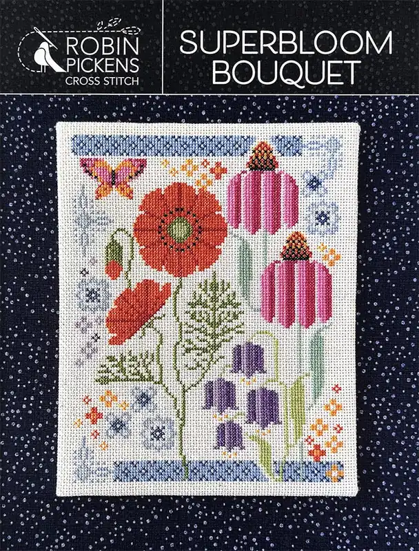 Superbloom Bouquet Cross Stitch Pattern | Robin Pickens Popular