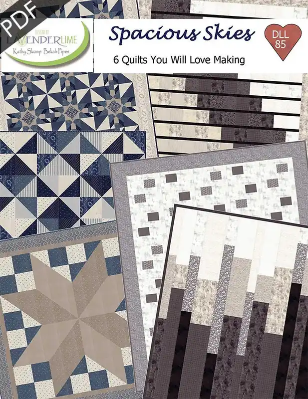 Buy Direct Spacious Skies Downloadable PDF Quilt Booklet | Designs by Lavender Lime