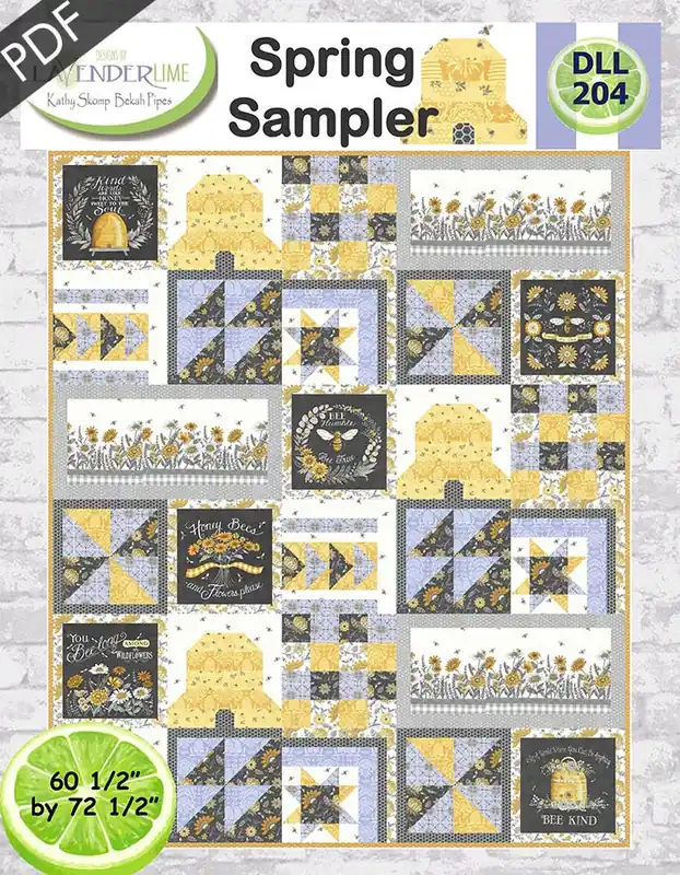 Best Price Spring Sampler Downloadable PDF Quilt Pattern | Designs by Lavender Lime