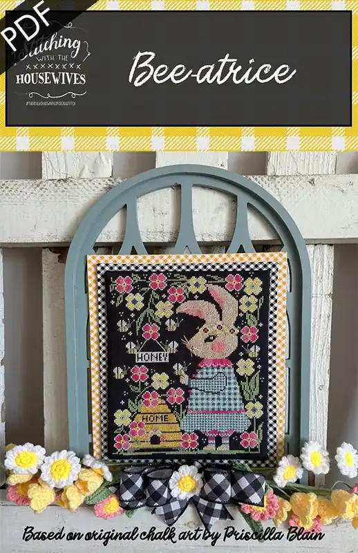 Bee-atrice Downloadable PDF Cross Stitch Pattern | Stitching with the Housewives Price Cut