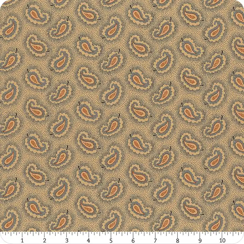 Genuine Carolina Black Paisley Yardage | SKU# 5314-K