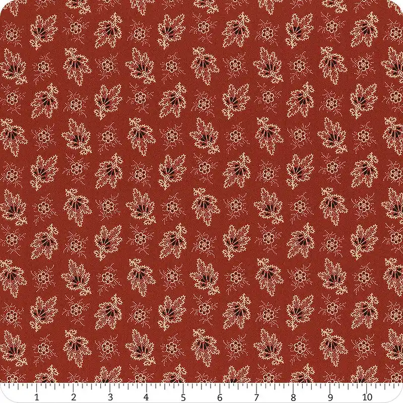 Carolina Red Falling Fleur Yardage | SKU# 5313-R In Demand