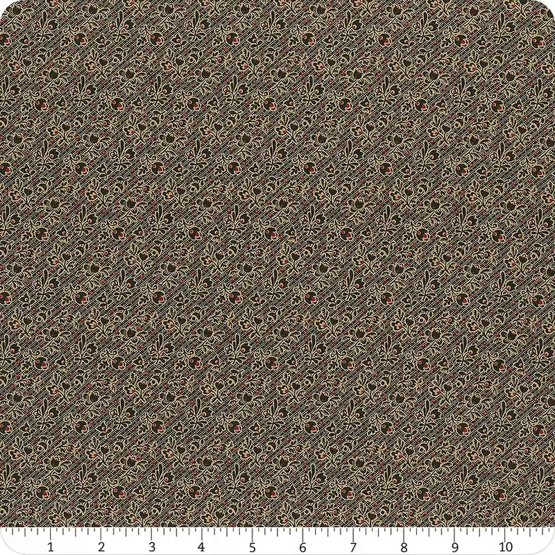 Carolina Black Budding Beauty Yardage | SKU# 5317-K Genuine