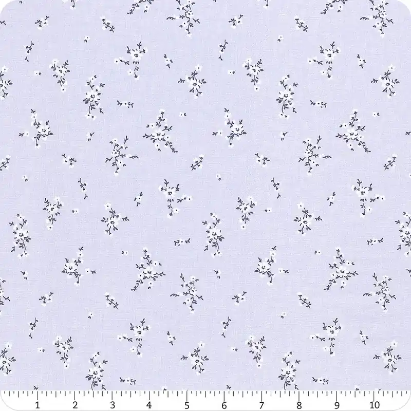 Louisa Light Periwinkle Petite Floral Digitally Printed Yardage | SKU# Y4411-84 Direct From Factory