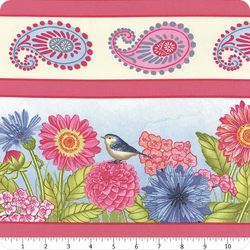 Don’t Miss Out Paisley Punch Multi Repeating Stripe Yardage | SKU# 27713-432