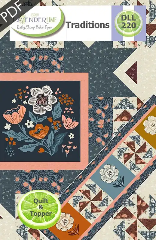 Traditions Downloadable PDF Quilt Pattern | Designs by Lavender Lime Affordable