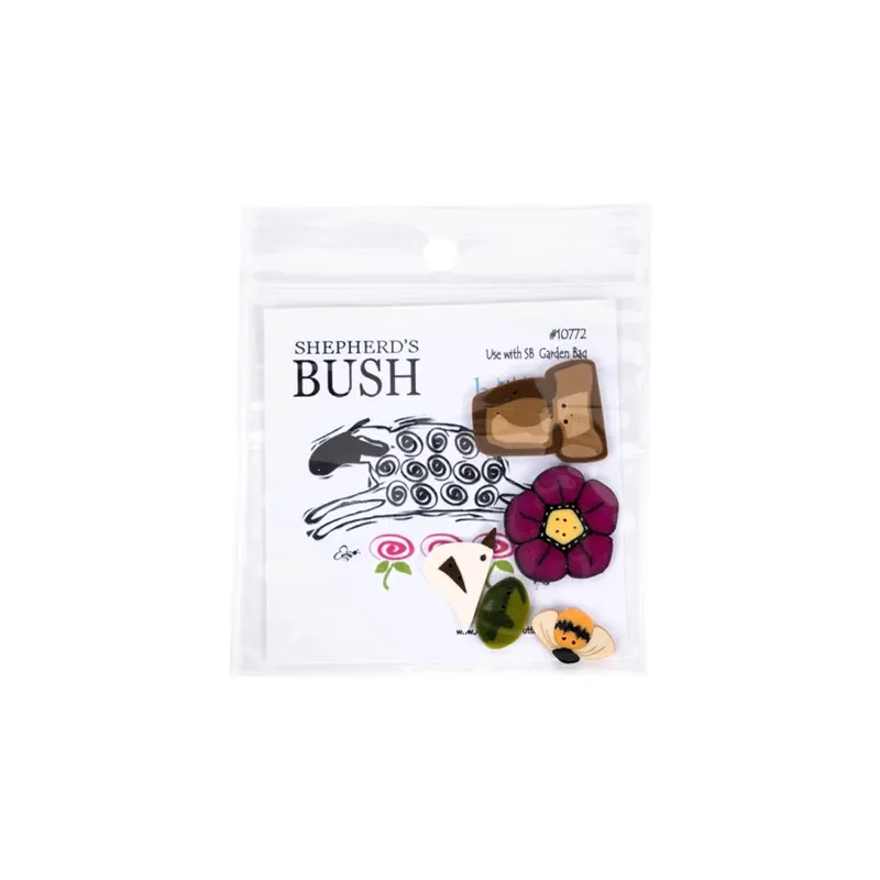 Garden Bag Shepherd's Bush Button Pack | Just Another Button Company #10772 Order Now