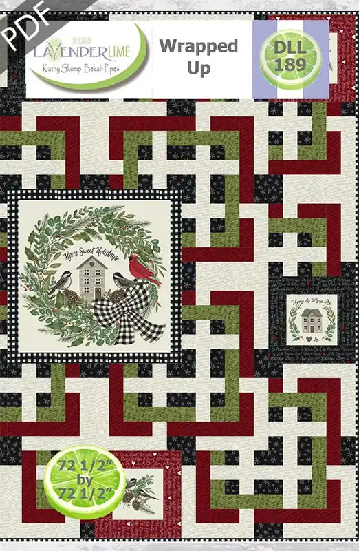 Same Day Shipping Wrapped Up Downloadable PDF Quilt Pattern | Designs by Lavender Lime