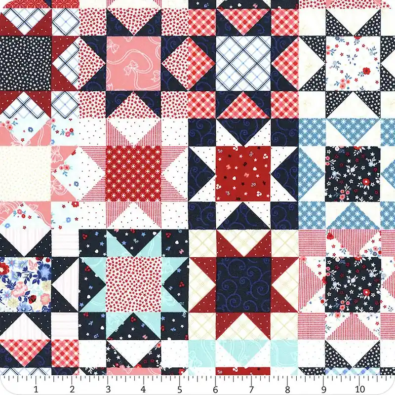 Star Spangled Beauty Multi Star Quilt Yardage | SKU# MAS10848-Z Save Now