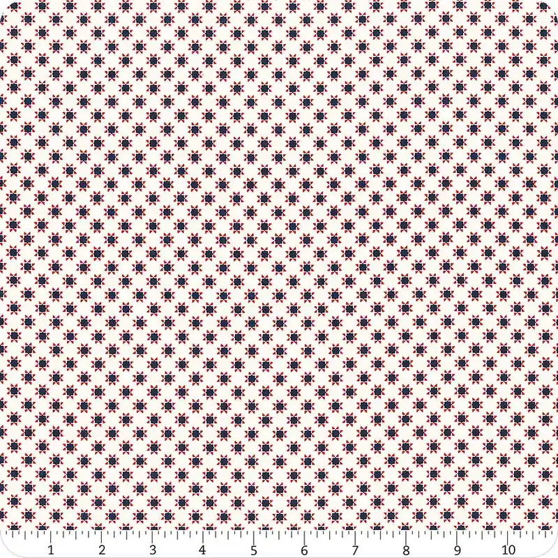 Limited Edition Star Spangled Beauty Soft White Tiny Quilt Stars Yardage | SKU# MAS10845-E