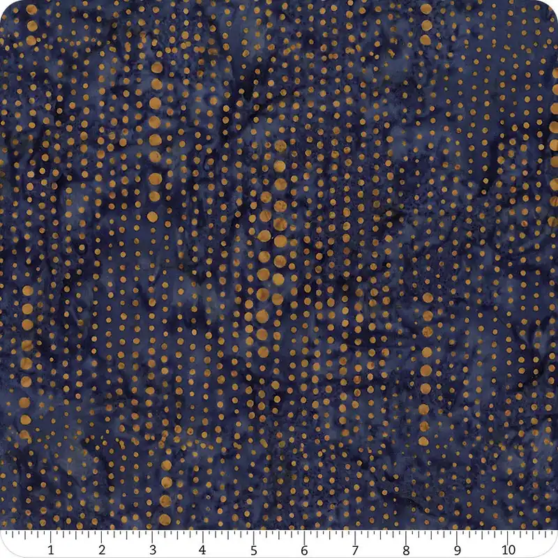 Boho Spirit Batiks Navy Line Dot Yardage | SKU# 83343-48 Big Sale
