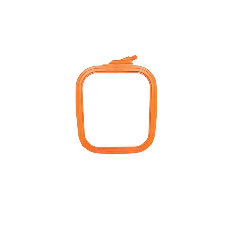 Next Day Delivery 5.7" x 6.5" Rectangle Small Orange Plastic Embroidery Hoop | Nurge #95687/O