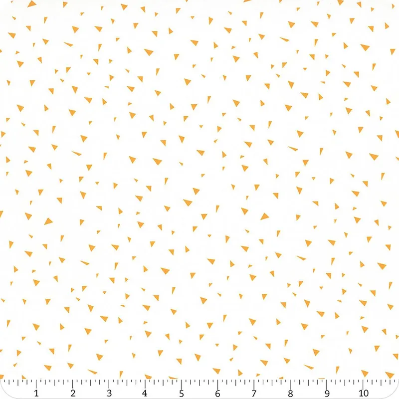 Mixed Bag of Bonbons Orange on White Shard Yardage | SKU# 18259-11 Direct From Factory