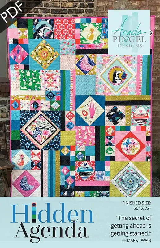 Last Chance Hidden Agenda Downloadable PDF Quilt Pattern | Angela Pingel