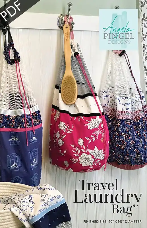 Travel Laundry Bag Downloadable PDF Sewing Pattern | Angela Pingel Today Only