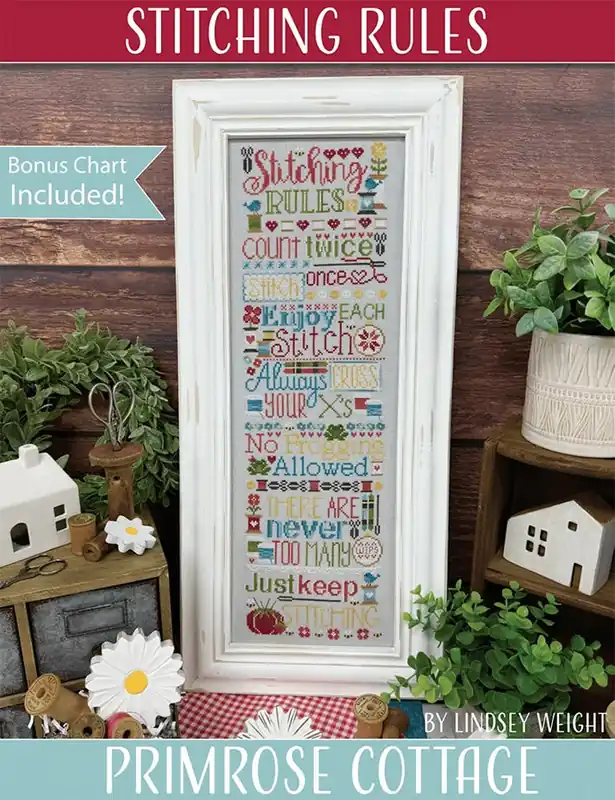 Stitching Rules Cross Stitch Booklet | Primrose Cottage Stitches Time-Limited