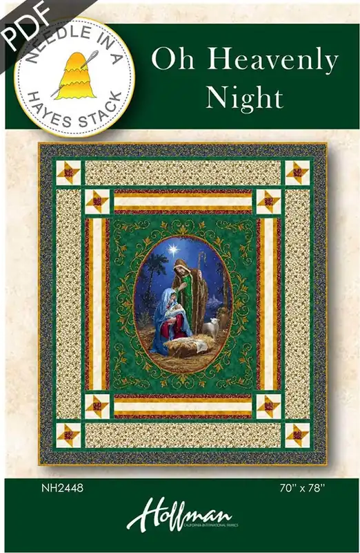Professional Grade Oh Heavenly Night Downloadable PDF Quilt Pattern | Needle in a Hayes Stack