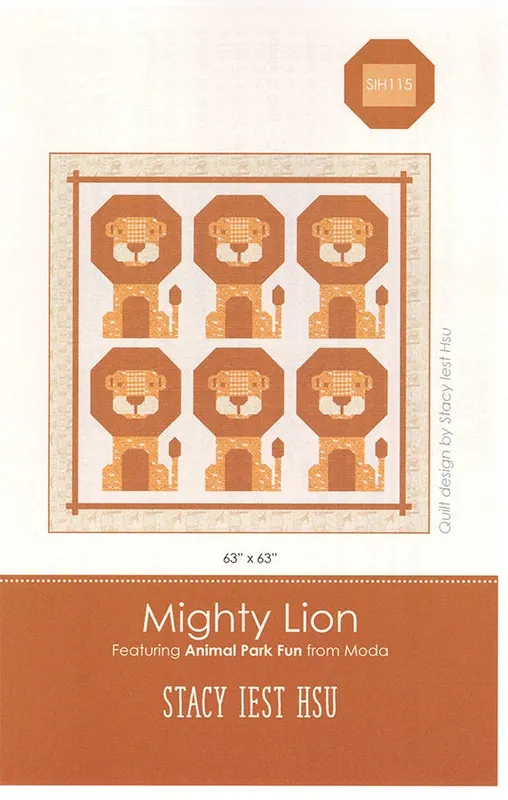 Discount Mighty Lion Quilt Pattern | Stacy Iest Hsu #SIH-115