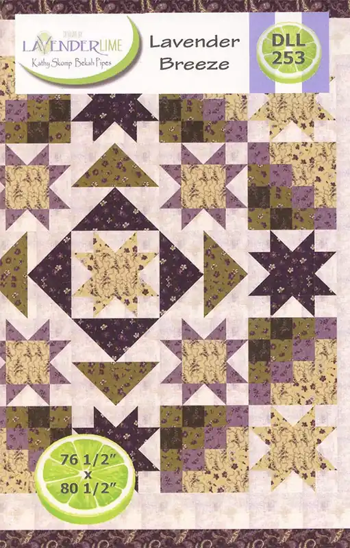 Lavender Breeze Quilt Pattern | Designs by Lavender Lime #DLL-253 Brand New