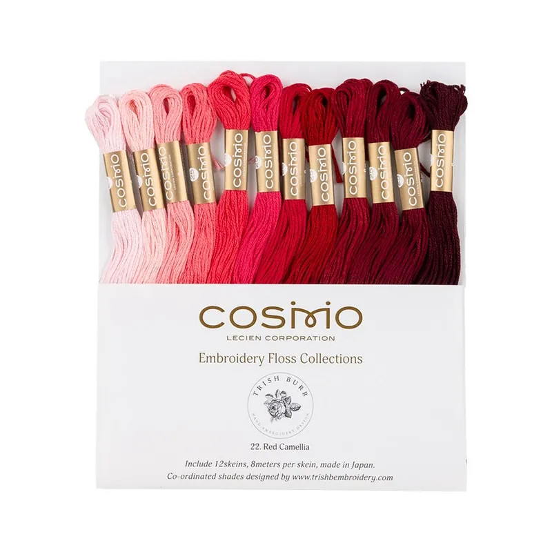Red Camellia Cosmo Thread Pack | Cosmo Bargain