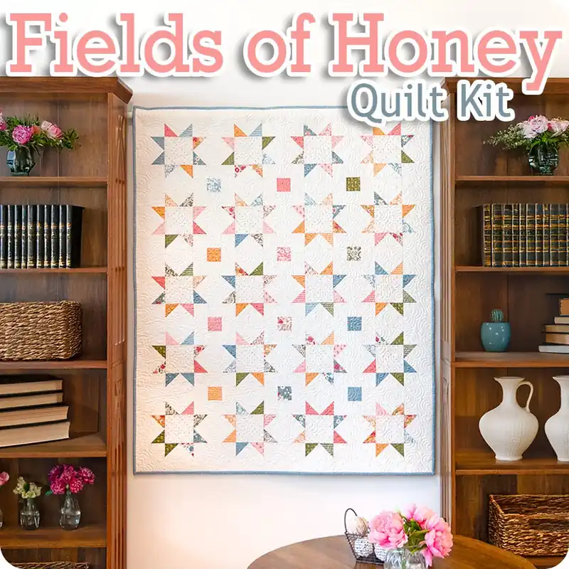 Hot Deal Fields of Honey Quilt Kit | Featuring Wild Honey by Lella Boutique