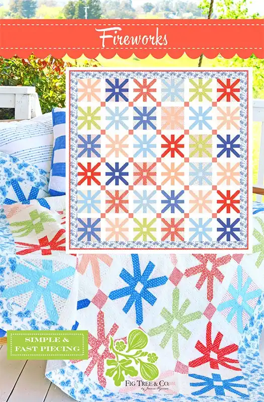 Fireworks Quilt Pattern | Fig Tree & Co. Patterns #FT-3001 Latest