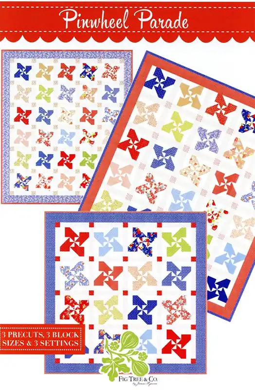 Limited Time Pinwheel Parade Quilt Pattern | Fig Tree & Co. Patterns #FT-3002