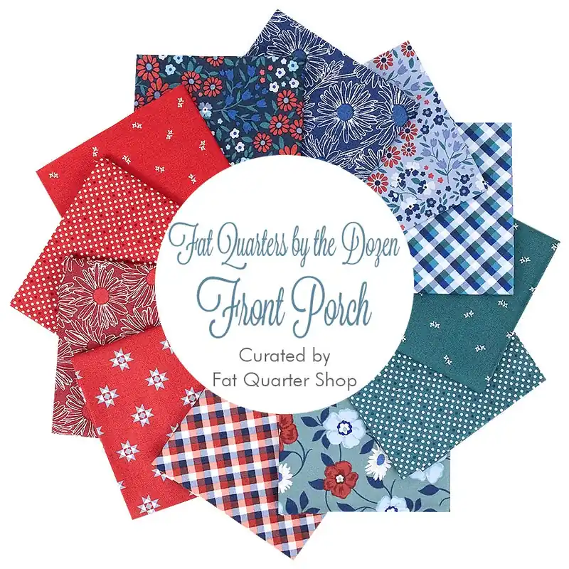 Same Day Shipping Front Porch Fat Quarters by the Dozen Companion Fat Quarter Bundle | Curated by Fat Quarter Shop featuring Windham Fabrics