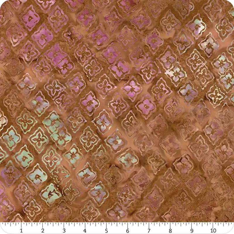 Coral Beach Batiks Sienna Tiles Yardage | SKU# 3680Q-X Modern