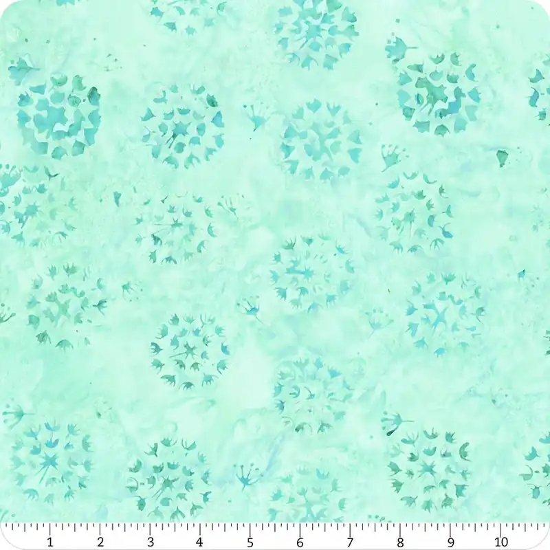 Free Returns Heart to Heart Batiks Sky Mums Yardage | SKU# 3578Q-X